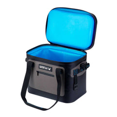 Cater Tek Black and Gray Insulated Soft Cooler - Holds 30 Cans, with Bottle Opener - 18 1/2