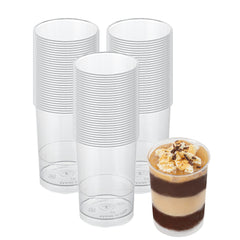 Mini Serve 5 oz Round Clear Plastic Dessert Cup - 2 1/2
