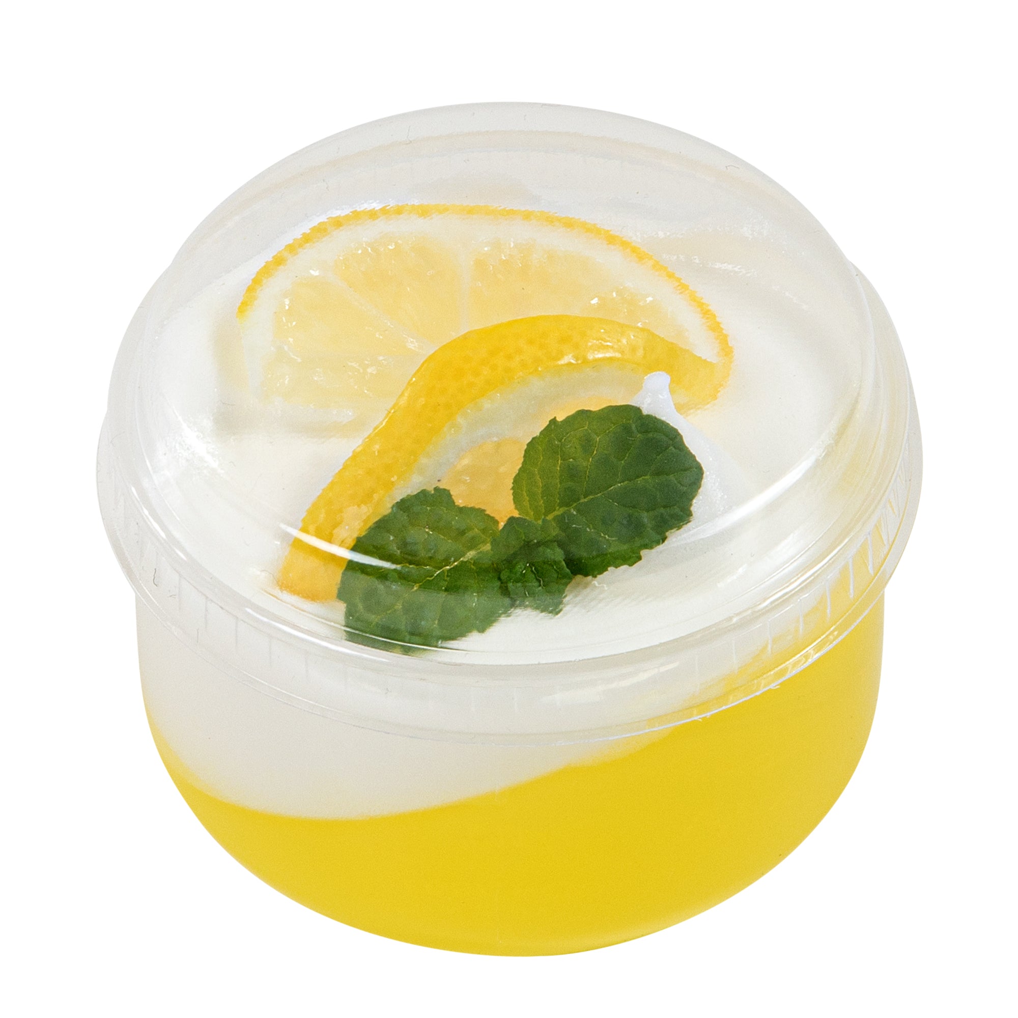 Mini Serve Round Clear Plastic Dome Lid - Fits 4 oz Dessert Cup - 100 count box