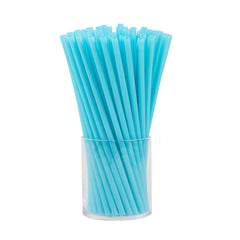 Vanish Blue PHA Plastic Straw - Unwrapped, Compostable - 8 1/4