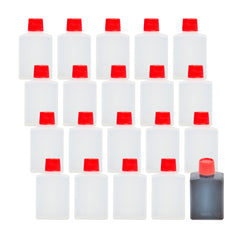Bento Tek 15 mL Translucent Plastic Soy Sauce Bottle - with Red Cap - 1