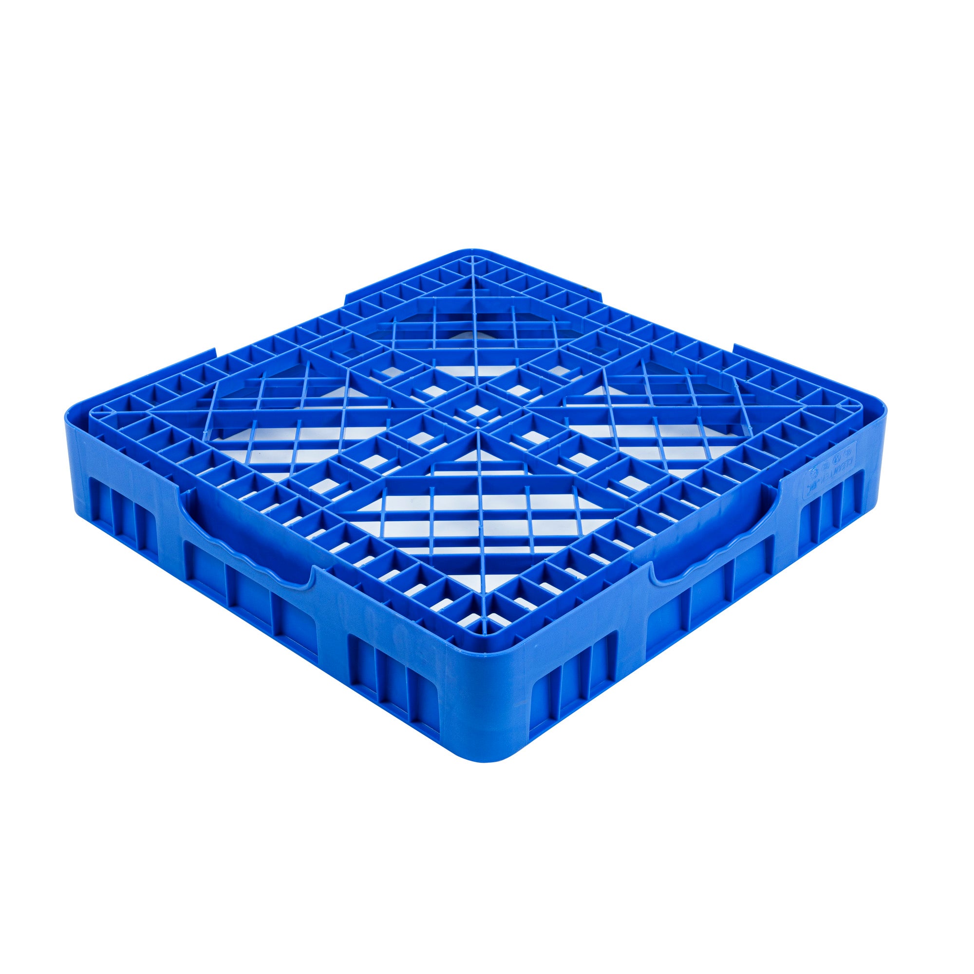 Clean Tek Professional Blue Base Rack - with Closed Sides - 19 3/4" x 19 3/4" x 4" - 1 count box