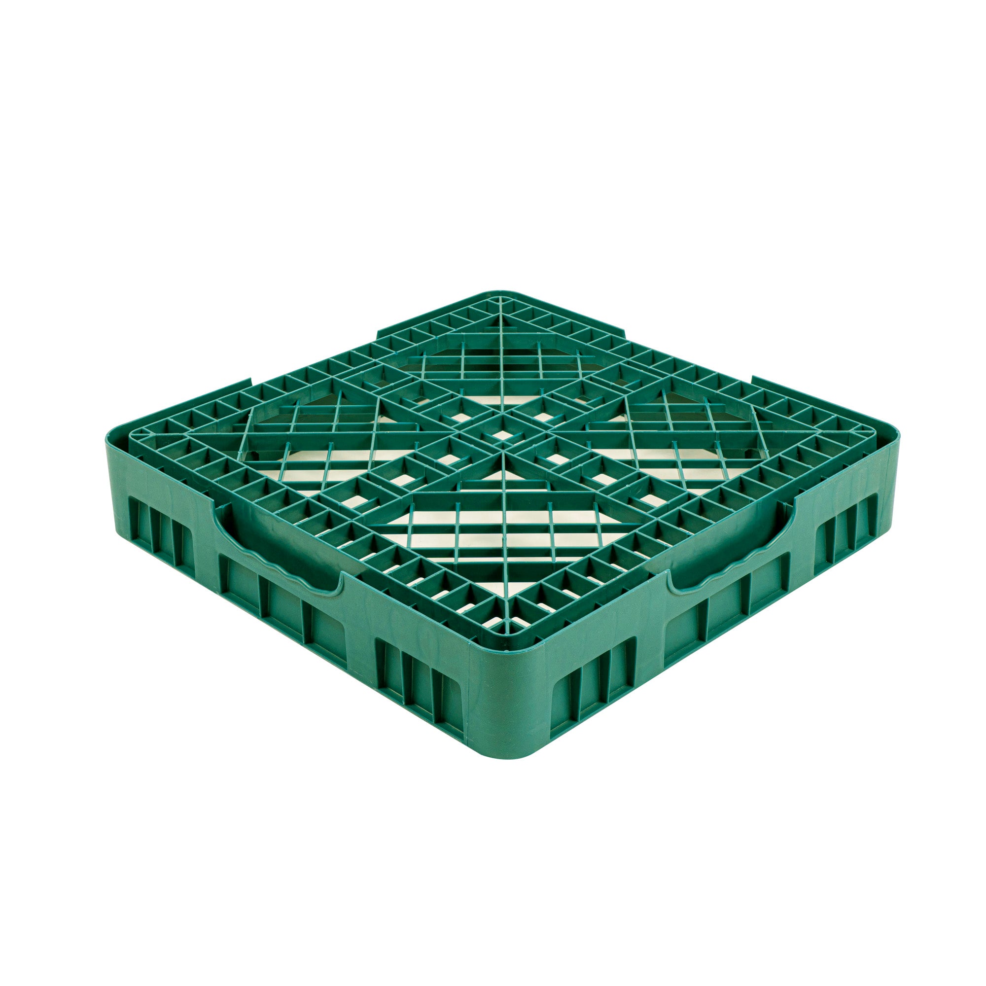 Clean Tek Professional Green Base Rack - with Closed Sides - 19 3/4" x 19 3/4" x 4" - 1 count box