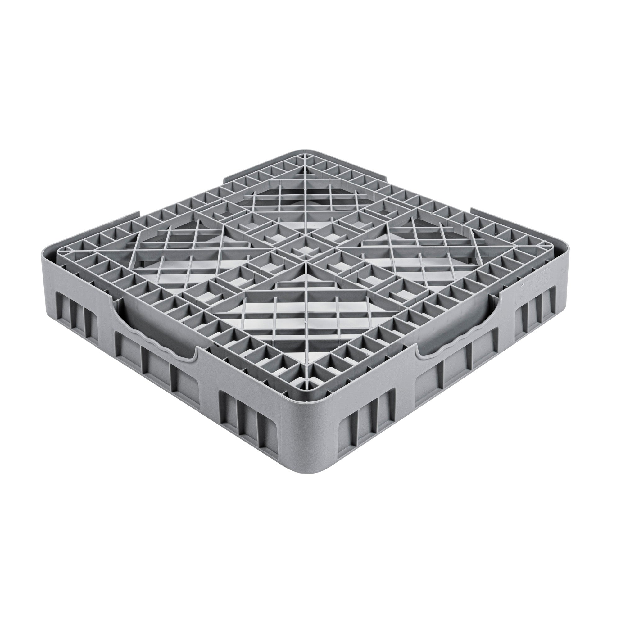 Clean Tek Professional Gray Base Rack - with Closed Sides - 19 3/4" x 19 3/4" x 4" - 1 count box