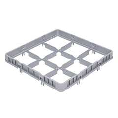 Clean Tek Professional Gray Half Drop Extender - 9 Compartments - 19 3/4
