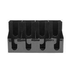 Restpresso Black Plastic Coffee Cup / Lid Organizer - 8 Section - 16 1/4