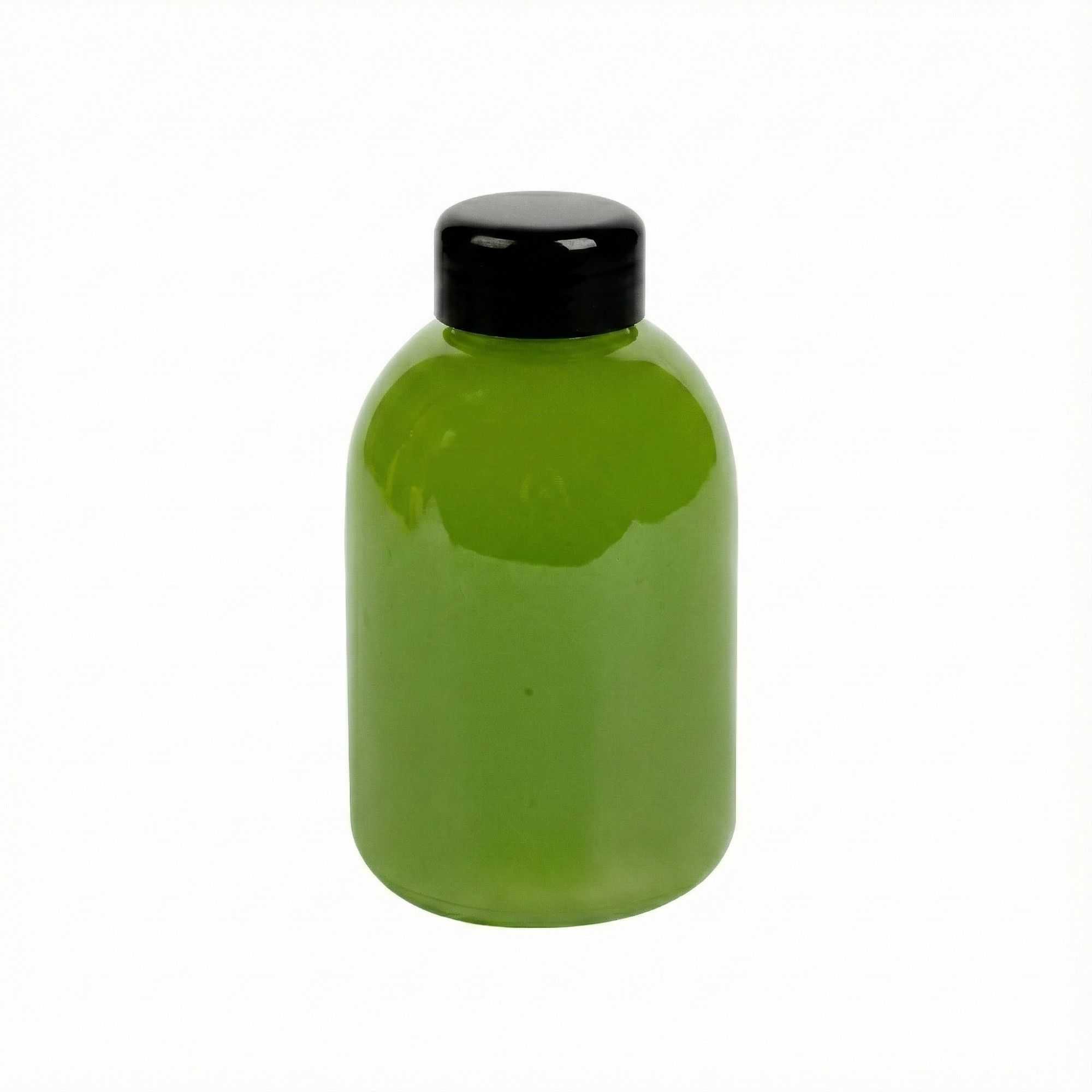 Bottle Tek 17 oz Round Clear PET Juice Bottle - with Cap - 3 1/4" x 3 1/4" x 5 1/2" - 100 count box