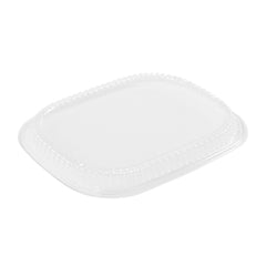 Chef 101 Rectangle Clear Plastic Lid - Microwavable, Fits 59 oz & 88 oz Food Containers - 13 1/2
