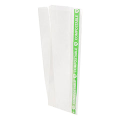 Basic Nature Clear Plastic Gusset Bag - Compostable, High Clarity, Heat Sealable - 2