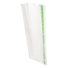 Basic Nature Clear Plastic Gusset Bag - Compostable, High Clarity, Heat Sealable - 4
