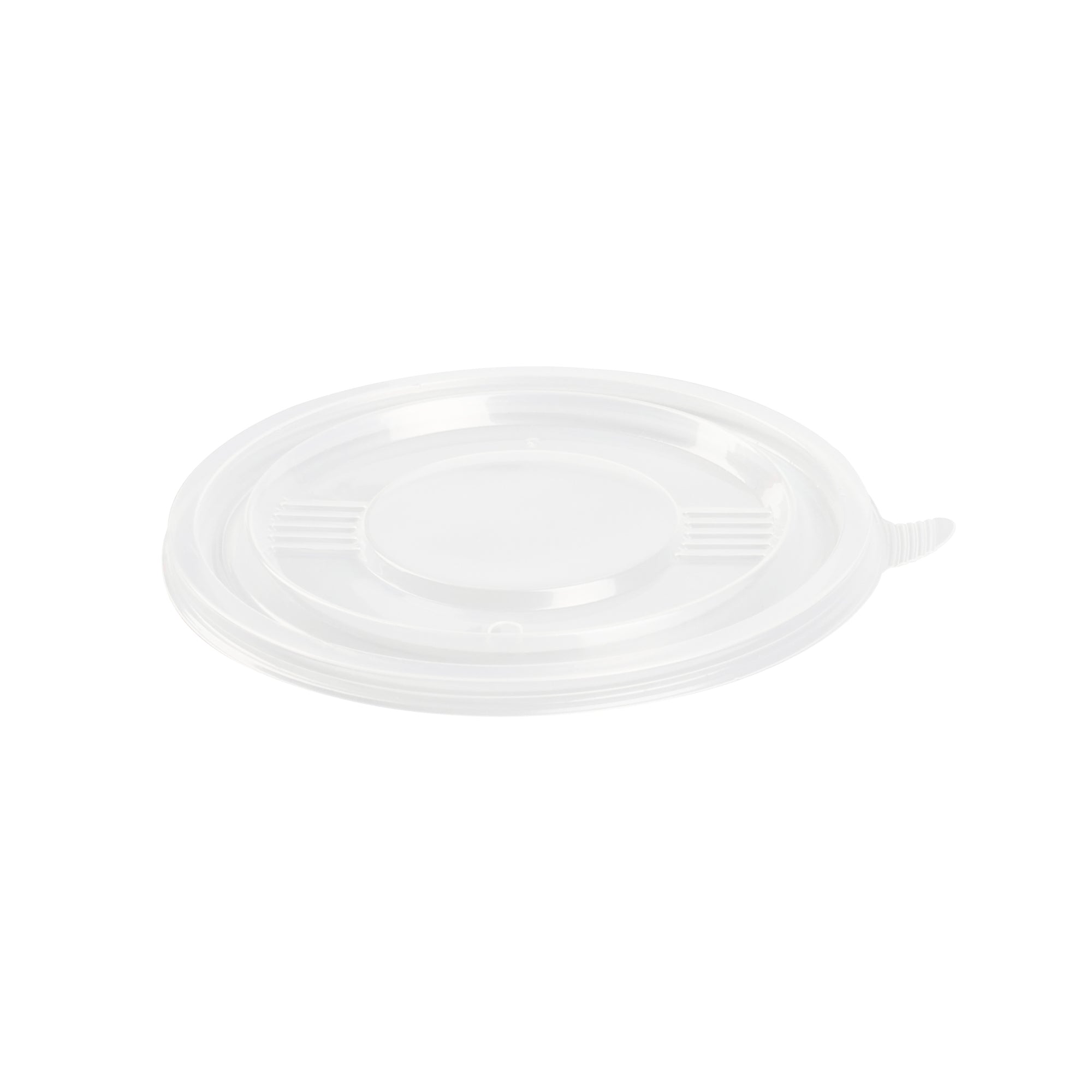 Bento Tek Round Clear Plastic Lid - Fits 12 oz To Go Box - 5" x 5" - 200 count box