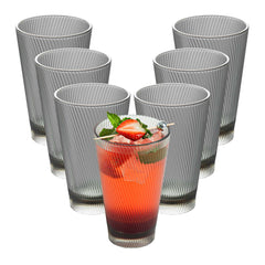 Bev Tek 14 oz Gray SAN Plastic Tumbler - 48 count box