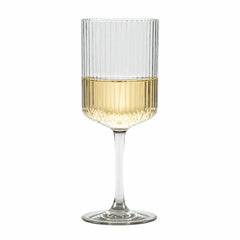 Bev Tek 12 oz Clear SAN Plastic Wine Glass - 6 count box