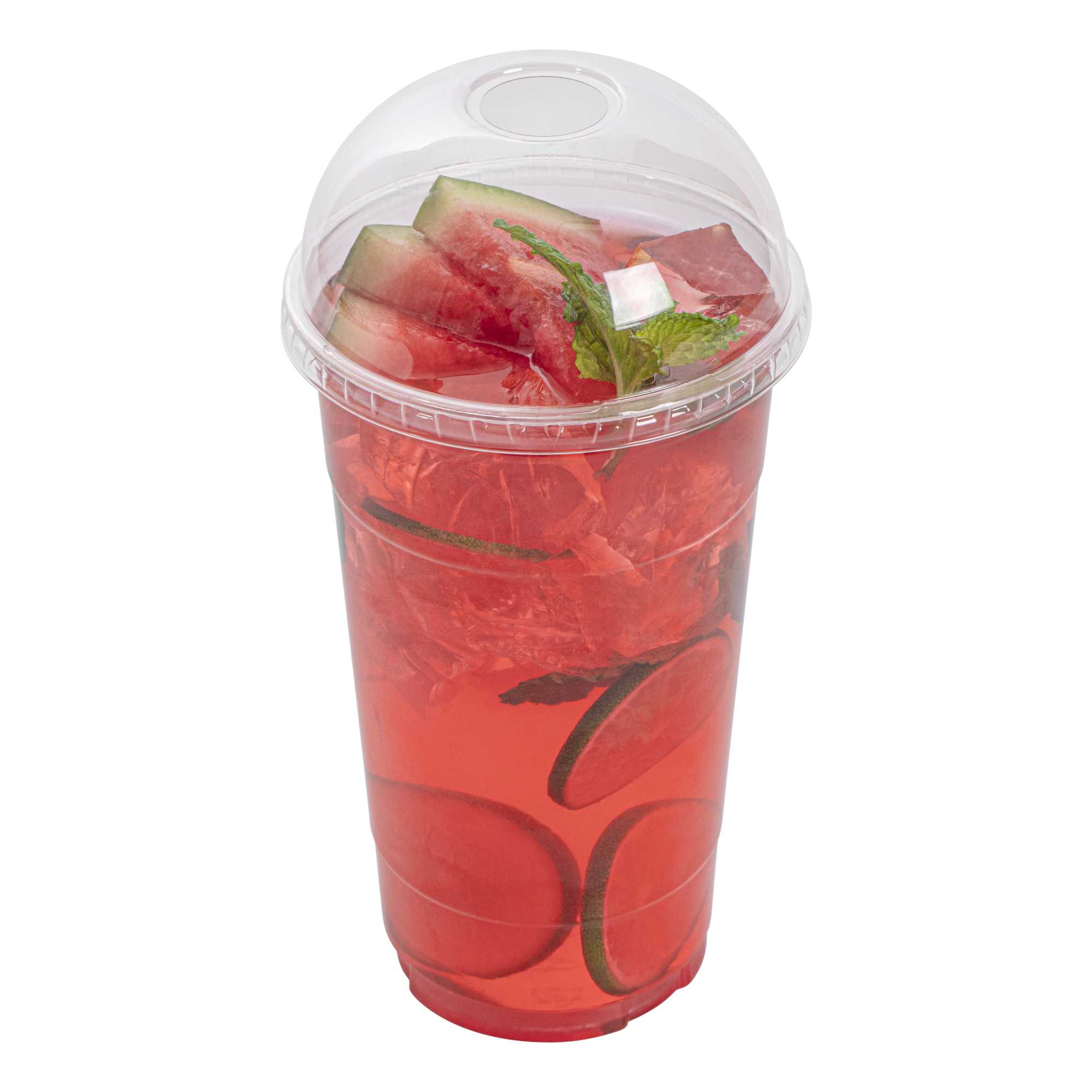Visage Clear Plastic Dome Lid - Fits 32 oz Cold Cup - 500 count box