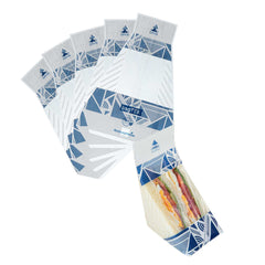 Bag Tek Triangle Geometric Shapes and Striped Plastic Sandwich Bag - Easy To Tear - 7 1/2