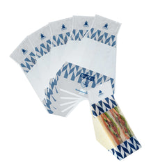 Bag Tek Triangle Chevron Plastic Sandwich Bag - Easy To Tear - 7 1/2