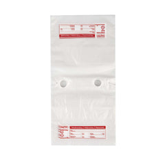Bag Tek Clear and Red Plastic Day Of The Week Wednesday Portion Bag - Trilingual - 5 1/2