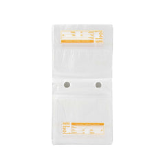 Bag Tek Clear and Orange Plastic Day Of The Week Saturday Portion Bag - Trilingual - 5 1/2
