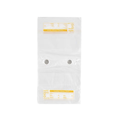 Bag Tek Clear and Yellow Plastic Day Of The Week Tuesday Portion Bag - Trilingual - 5 1/2