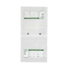 Bag Tek Clear and Green Plastic Day Of The Week Friday Portion Bag - Trilingual - 6 1/2