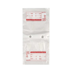 Bag Tek Clear and Red Plastic Day Of The Week Wednesday Portion Bag - Trilingual - 6 1/2