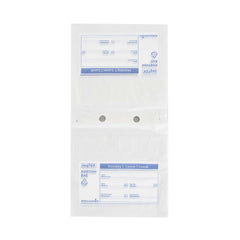Bag Tek Clear and Blue Plastic Day Of The Week Monday Portion Bag - Trilingual - 8 1/2