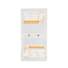 Bag Tek Clear and Orange Plastic Day Of The Week Saturday Portion Bag - Trilingual - 8 1/2