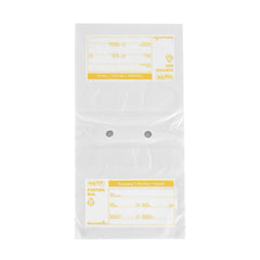 Bag Tek Clear and Yellow Plastic Day Of The Week Tuesday Portion Bag - Trilingual - 8 1/2