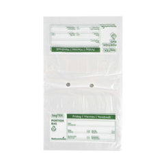 Bag Tek Clear and Green Plastic Day Of The Week Friday Portion Bag - Trilingual - 10
