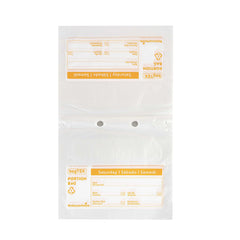 Bag Tek Clear and Orange Plastic Day Of The Week Saturday Portion Bag - Trilingual - 10