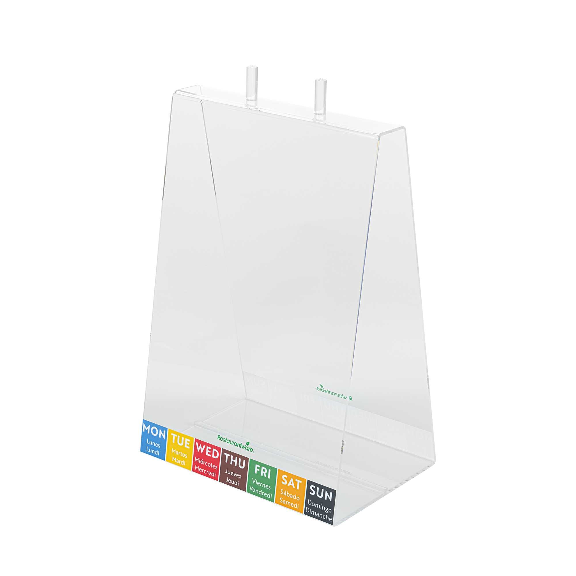 Bag Tek Clear Acrylic Portion Bag Dispenser - 9" x 6 1/4" x 13 1/4" - 1 count box