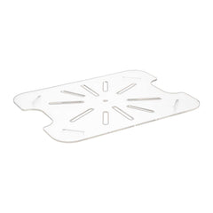 Met Lux 1/2 Size Clear Polycarbonate Drain Tray - 40 count box