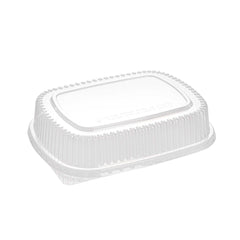Foil Lux Clear Plastic Lid - Fits 52 oz Foil Take Out Pan - 100 count box