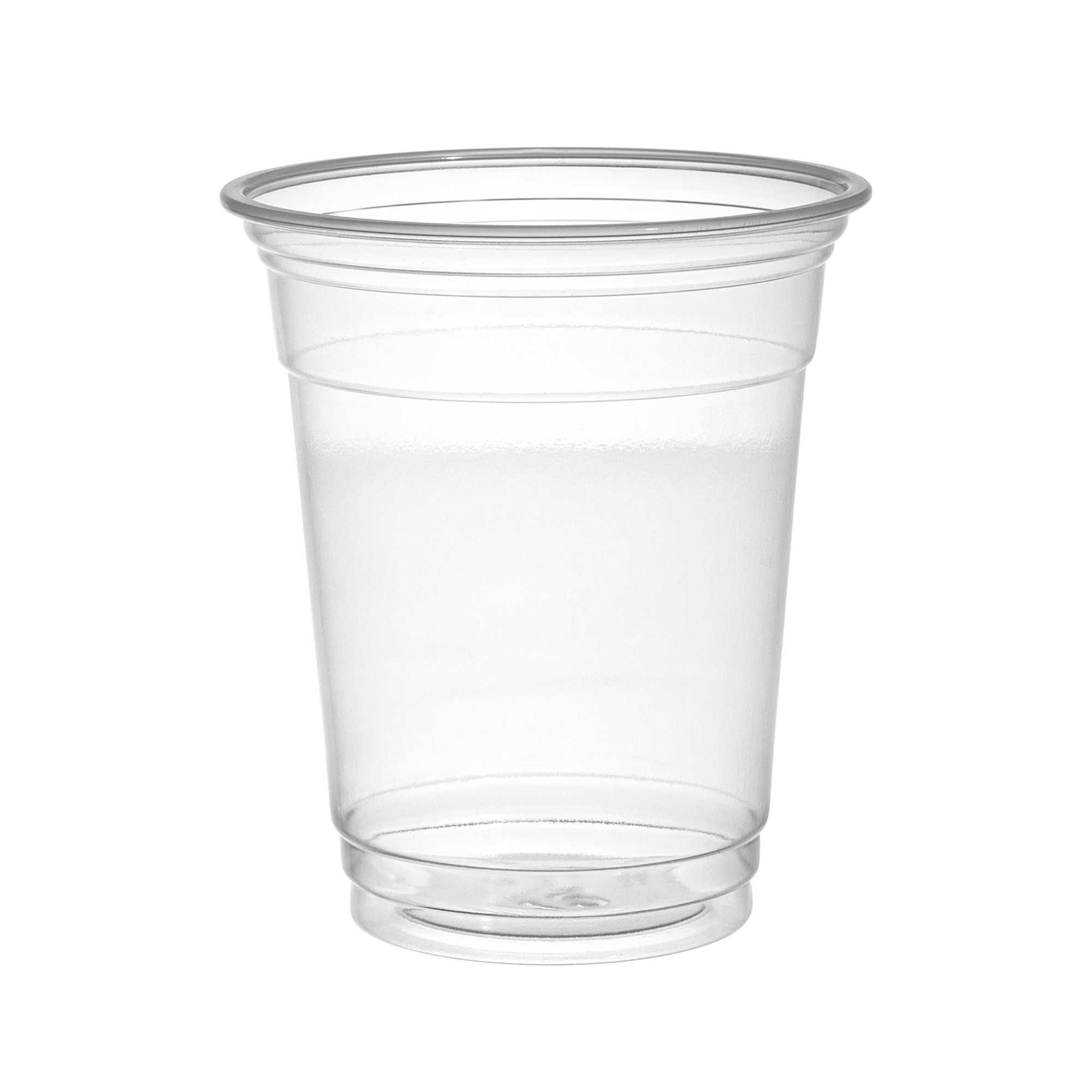 Bev Tek 12 oz Clear Plastic Cold Cup - 3 1/2" x 3 1/2" x 4 1/4" - 50 count box