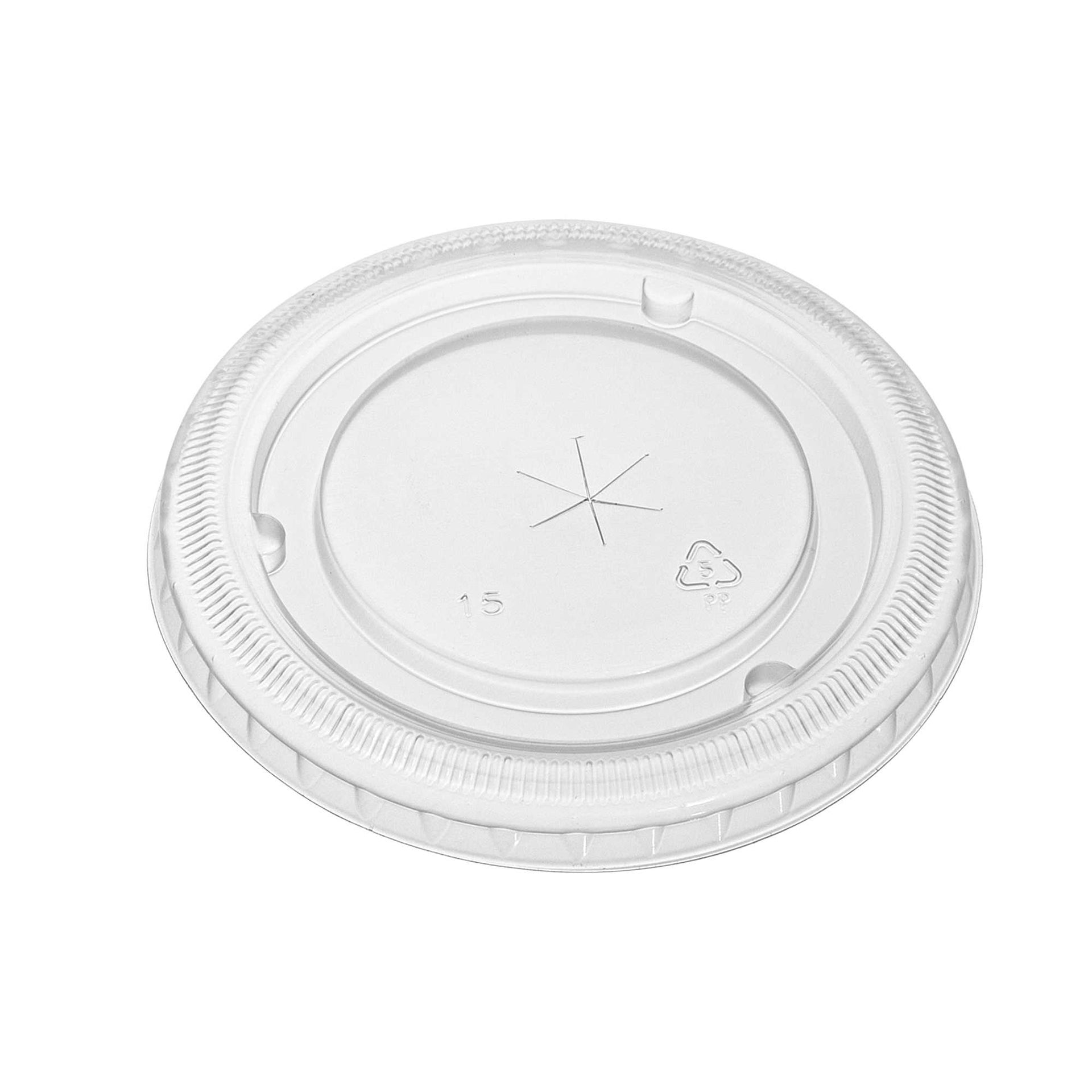 Bev Tek Clear Plastic Lid - Fits 12 and 20 oz Cold Cups - 100 count box