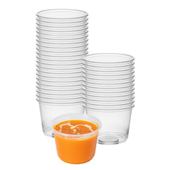 SustainaLite 16 oz Clear Plastic To Go Deli Container - 4 1/2