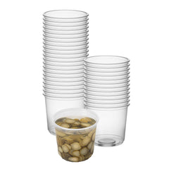 SustainaLite 24 oz Clear Plastic To Go Deli Container - 4 1/2