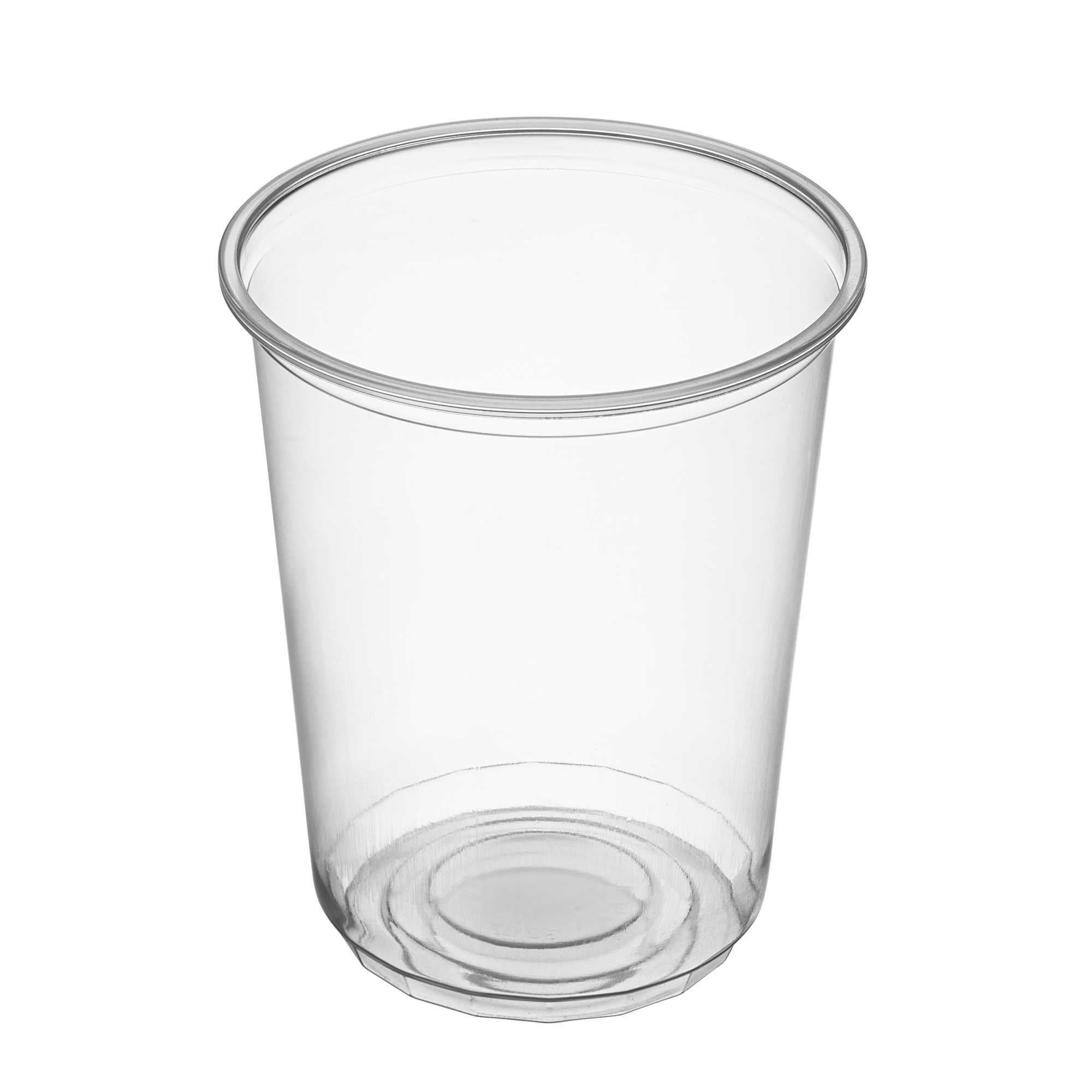 SustainaLite 32 oz Clear Plastic To Go Deli Container - 4 1/2" x 4 1/2" x 5 3/4" - 50 count box