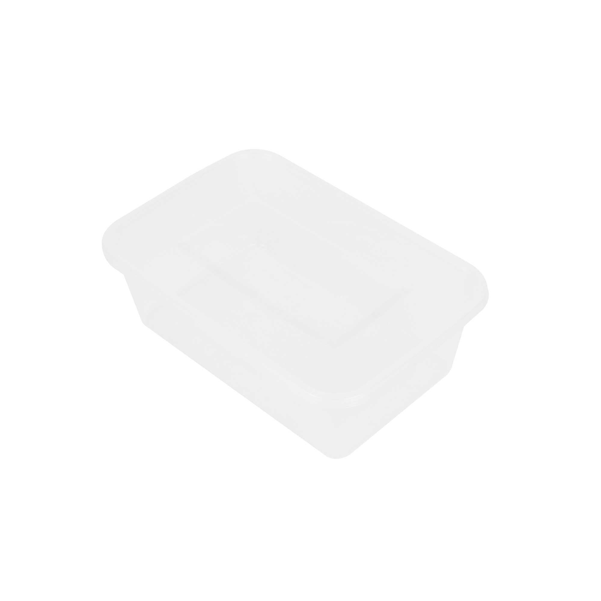 SustainaLite 51 oz Rectangle Clear Plastic Food Container - with Lid, Microwavable - 8 1/2" x 5 3/4" x 2 3/4" - 50 count box