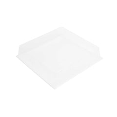 Taipei Clear Plastic Dome Lid - Fits Square Poplar Plate - 17