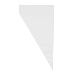 Pastry Tek Clear Plastic Disposable Pastry Piping Bag - 100 Bags / Roll, Angled Edge - 14