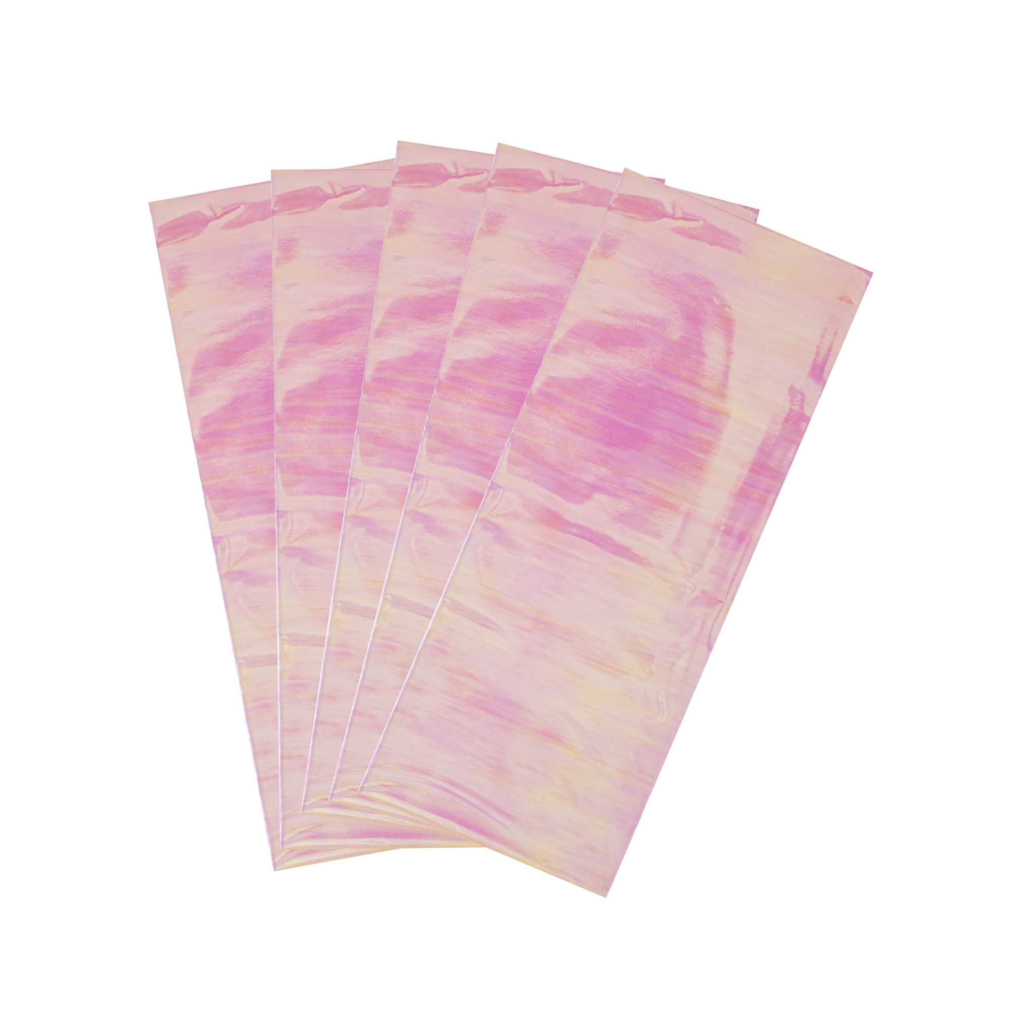 Table Tek Clear Iridescent Plastic Candy Bag - 10" x 4" - 100 count box