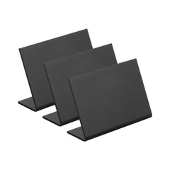 Display Tek Black Tabletop Chalkboard Sign - 2 3/4