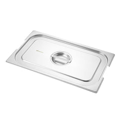 Met Lux Rectangle Stainless Steel Lid - Fits Full Size Steam Table Pan - 6 count box