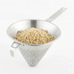 Met Lux Stainless Steel China Cap Coarse Strainer - 14 3/4