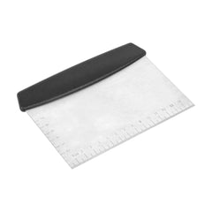 Met Lux Stainless Steel Dough Scraper - with Plastic Handle - 4 1/2