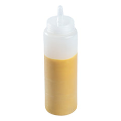 Sauce Tek 8 oz Clear Plastic Squeeze Bottle - Precision Tip - 2