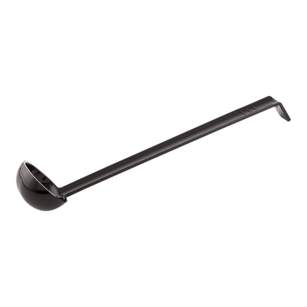 Voga 1 oz Black Plastic Sauce Ladle - 13" - 1 count box