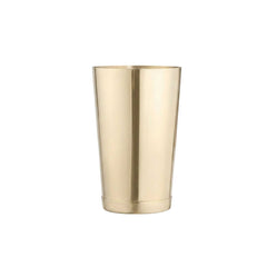 Bar Lux 16 oz Gold-Plated Stainless Steel Cocktail Shaker Tin - Weighted - 3 1/4