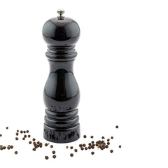 Chef 101 Classic French Black Wood Pepper Mill - High Gloss - 2 1/4